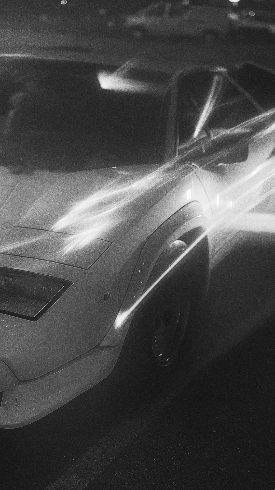 Car with motion blur