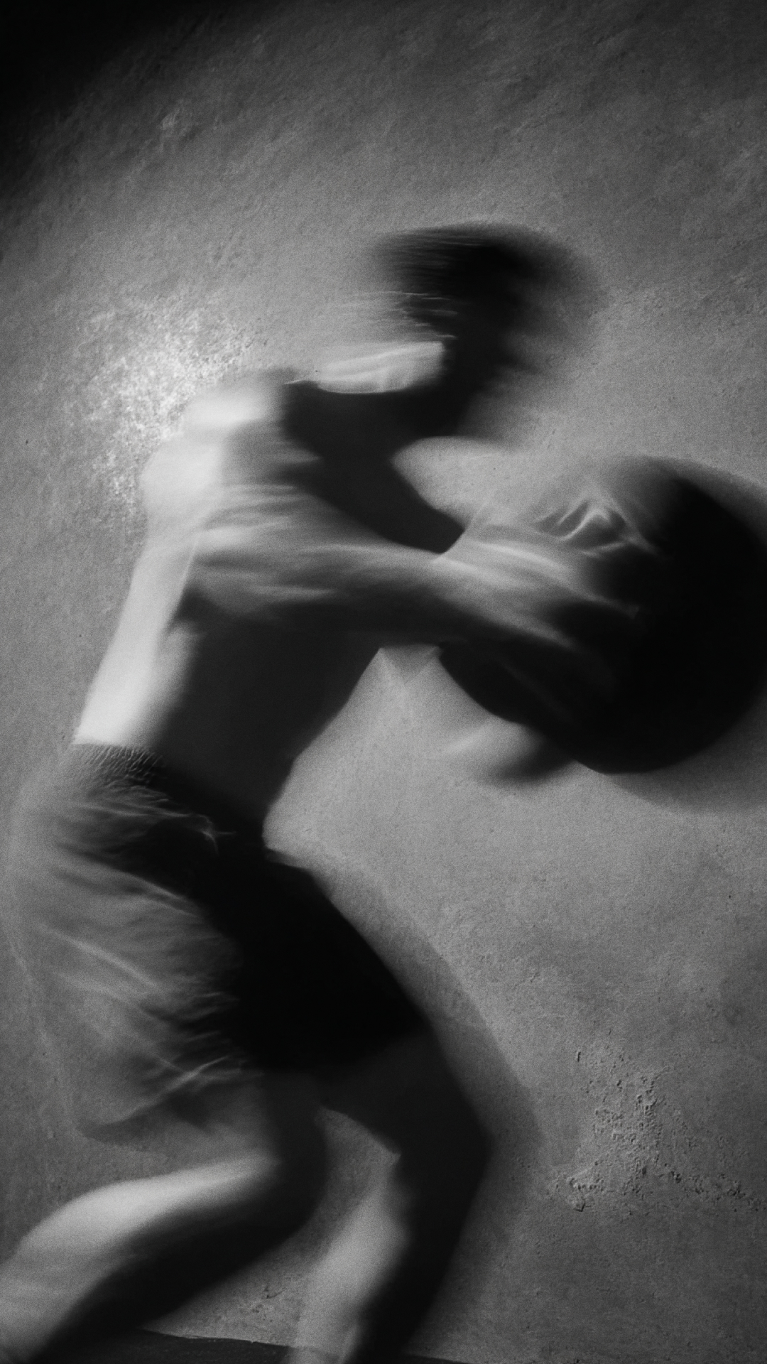 Motion blur person